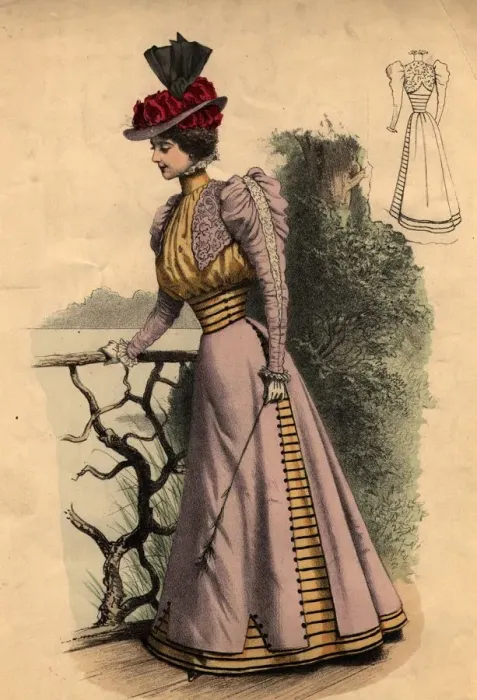 Framed Print : Walking Dress