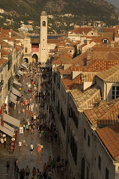 Walking at the old city of Dubrovnik