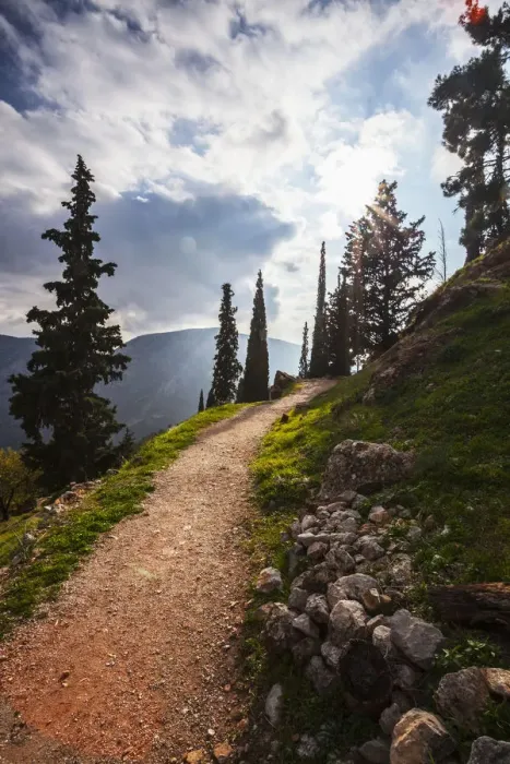 Framed Print : Walking path on Mount Parnassus Framed Print : Walking path on Mount Parnassus