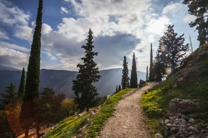 Framed Print : Walking path on Mount Parnassus Framed Print : Walking path on Mount Parnassus