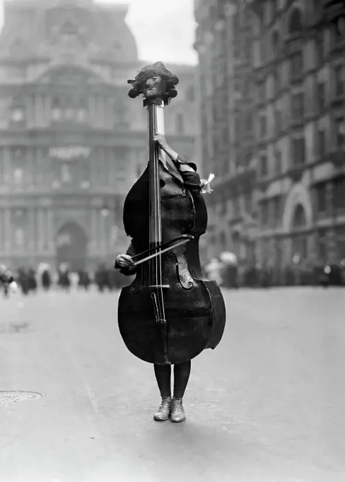 Framed Print : Walking Violin in Philadelphia Mummers Parade, 1917 Framed Print : Walking Violin in Philadelphia Mummers Parade, 1917