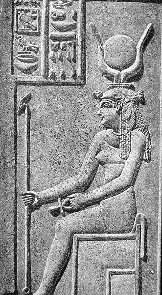 Wall Carving Of Egyptian God Isis