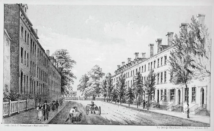 Framed Print : Wall Street at William Street Framed Print : Wall Street at William Street