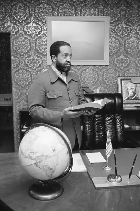 Framed Print : Wallace Muhammad In His Apartment Framed Print : Wallace Muhammad In His Apartment