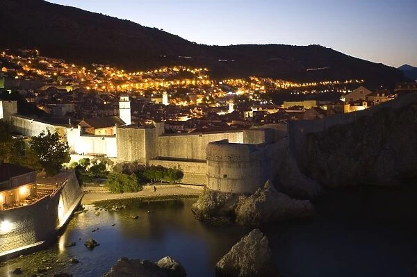 Walled city of Dubrovnik, Southeastern tip of Croatia, Dalmation Coast, Adriatic Sea, Croatia, Easte