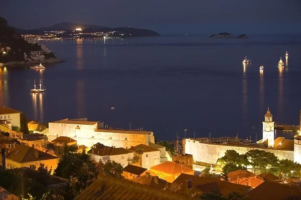 Walled city of Dubrovnik, Southeastern tip of Croatia, Dalmation Coast, Adriatic Sea, Eastern Europe