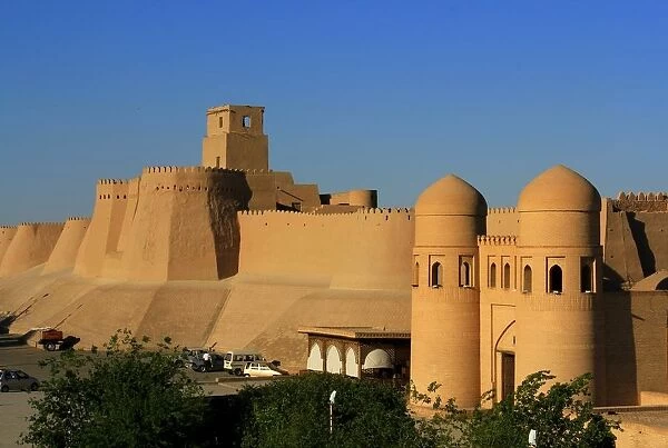 The walls and gates of Khiva, Uzbekistan