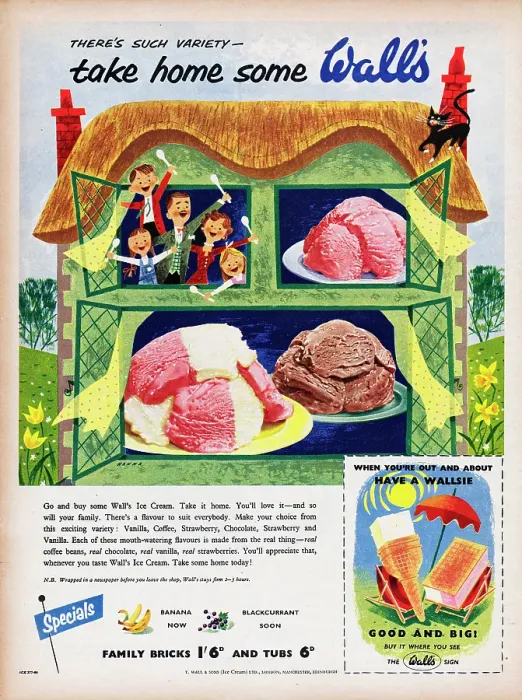 Framed Print : Wall's Ice Cream
