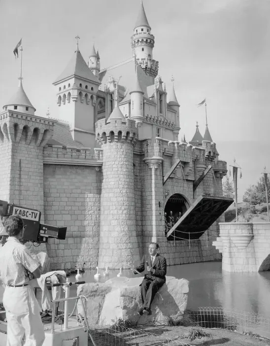 Framed Print : Walt Disney Announcing Disneyland's Opening