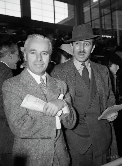 Framed Print : Walt Disney And Charlie Chaplin Framed Print : Walt Disney And Charlie Chaplin