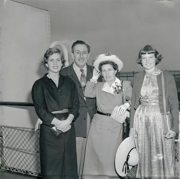 Framed Print : Walt Disney and Family Posing on Deck Framed Print : Walt Disney and Family Posing on Deck