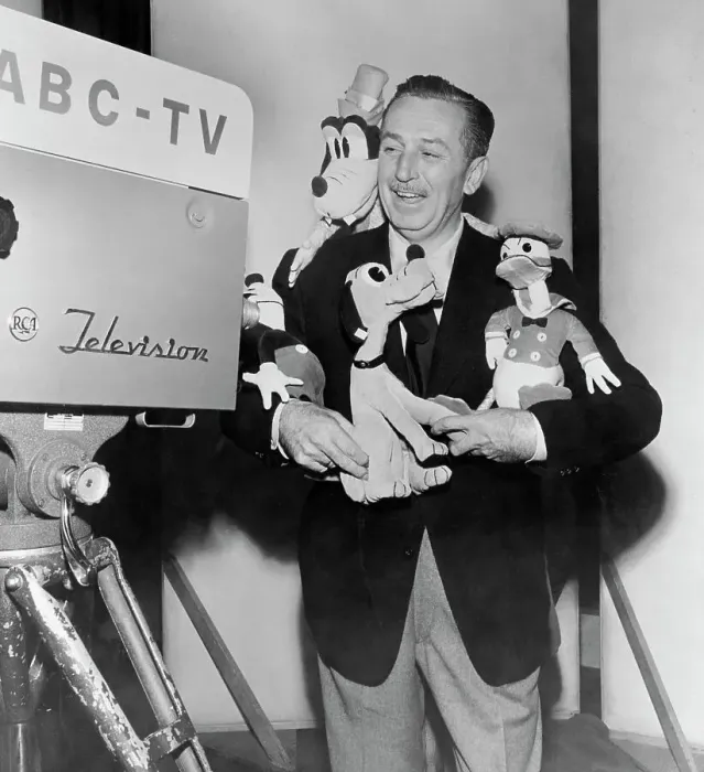Framed Print : Walt Disney Holding Cartoon Stuffed Characters Framed Print : Walt Disney Holding Cartoon Stuffed Characters