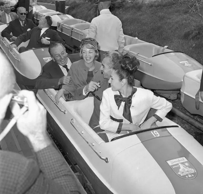 Framed Print : Walt Disney and Shah of Iran Laughing in Bobsled Framed Print : Walt Disney and Shah of Iran Laughing in Bobsled