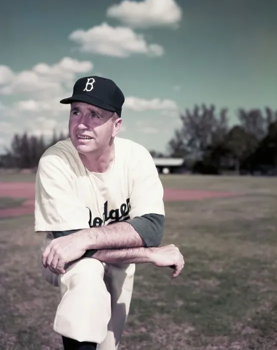 Framed Print : Walter Alston Wearing Dodgers Uniform