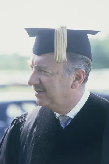 Framed Print : Walter Cronkite At Commencement Framed Print : Walter Cronkite At Commencement