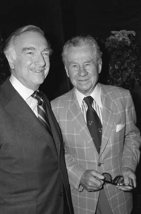 Framed Print : Walter Cronkite and Lowell Thomas Framed Print : Walter Cronkite and Lowell Thomas