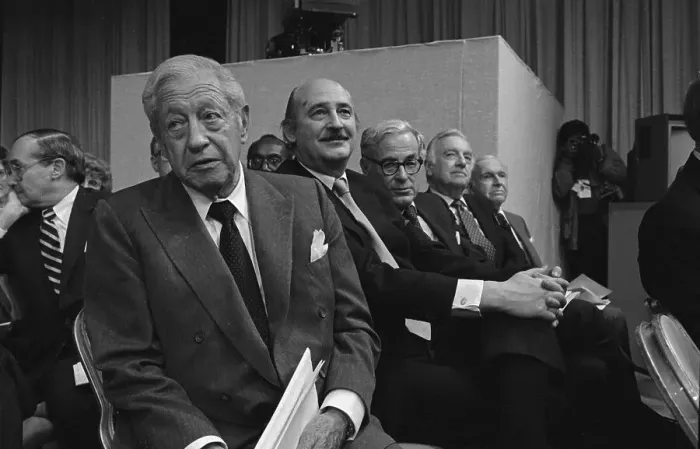 Framed Print : Walter Cronkite in Shareholders Meeting Framed Print : Walter Cronkite in Shareholders Meeting