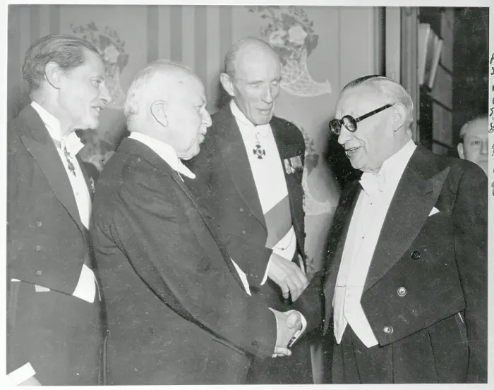 Framed Print : Walter Gifford and Dignitaries Framed Print : Walter Gifford and Dignitaries
