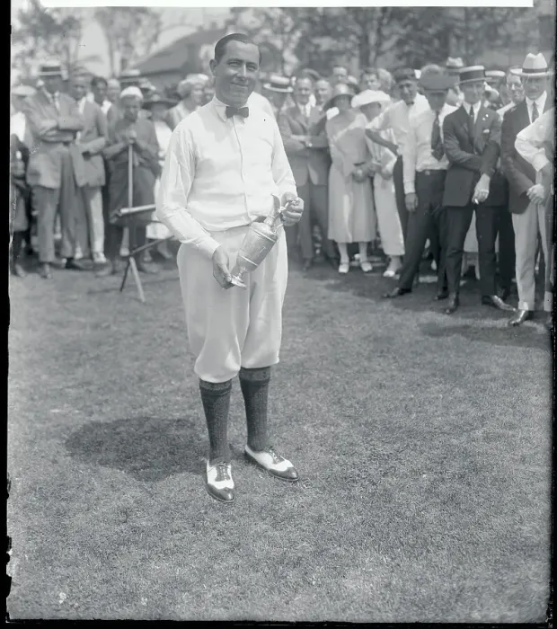 Framed Print : Walter Hagen Posing with His Trophy Framed Print : Walter Hagen Posing with His Trophy