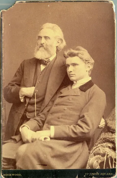 Framed Print : Walter Johannes with His Father Framed Print : Walter Johannes with His Father