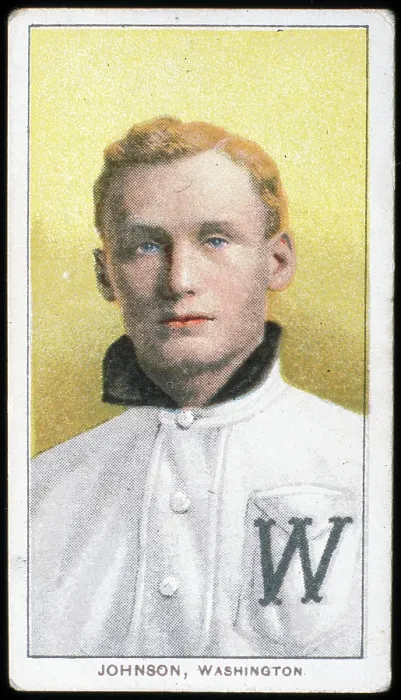 Framed Print : Walter Johnson Baseball Card Framed Print : Walter Johnson Baseball Card