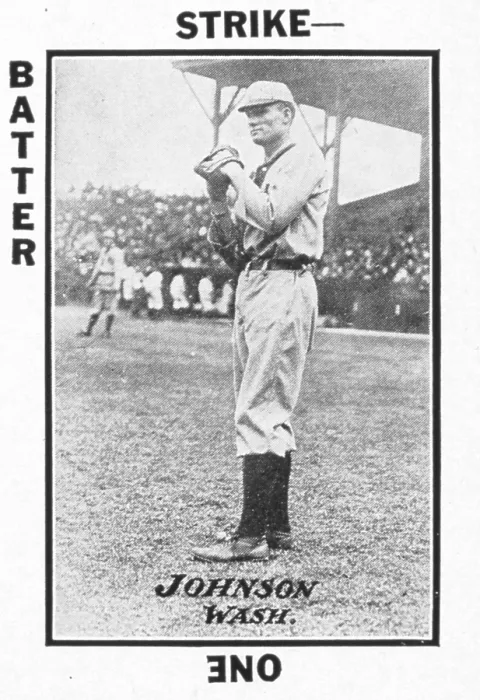 Framed Print : Walter Johnson Baseball Game Card Framed Print : Walter Johnson Baseball Game Card
