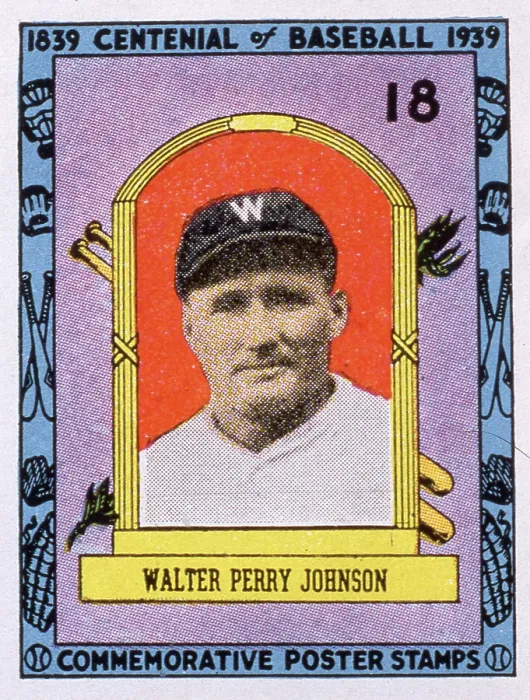 Framed Print : Walter Johnson Commemorative Stamp Framed Print : Walter Johnson Commemorative Stamp