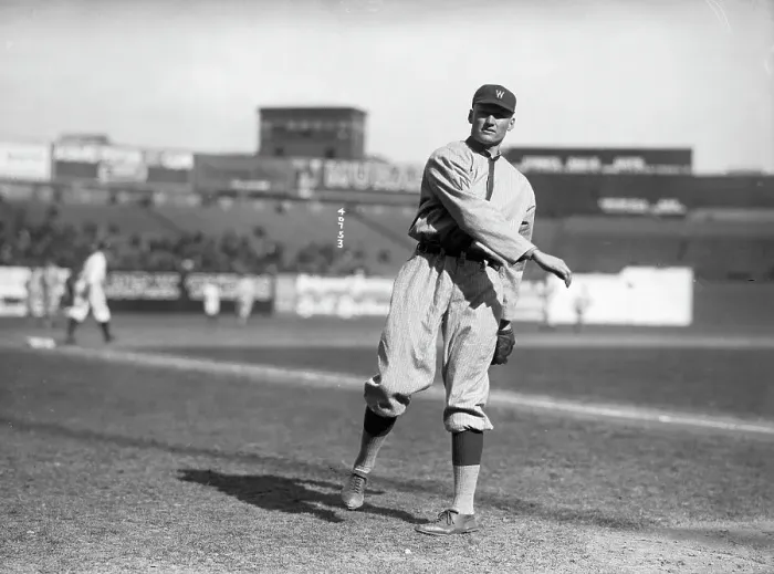 Framed Print : Walter Johnson, Pitcher, After Throwing Framed Print : Walter Johnson, Pitcher, After Throwing
