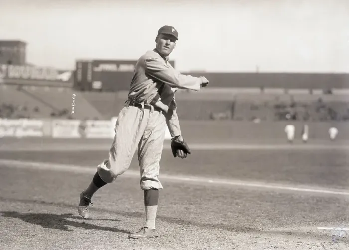 Framed Print : Walter Johnson Pitching in Season Opener Framed Print : Walter Johnson Pitching in Season Opener