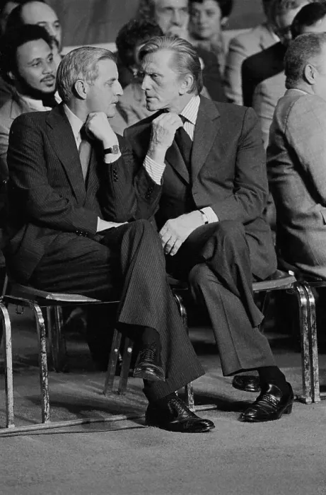 Framed Print : Walter Mondale and Kirk Douglas Framed Print : Walter Mondale and Kirk Douglas