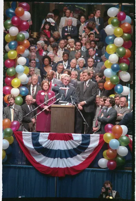 Framed Print : Walter Mondale Speaking Framed Print : Walter Mondale Speaking