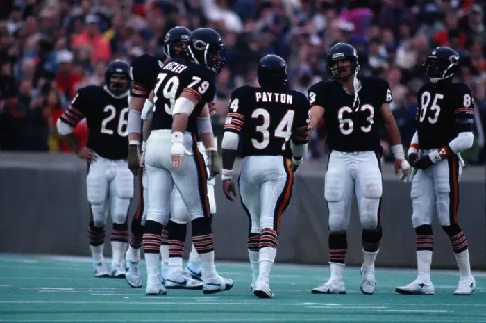 Framed Print : Walter Payton With Other Chicago Bears on Football Field Framed Print : Walter Payton With Other Chicago Bears on Football Field