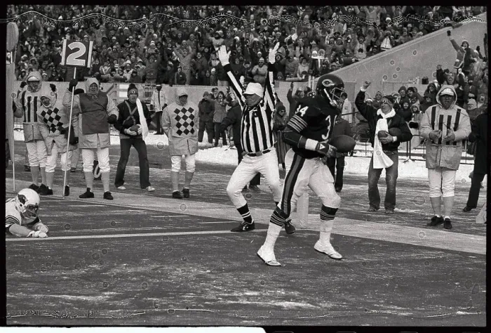 Framed Print : Walter Payton Completing Touchdown Framed Print : Walter Payton Completing Touchdown