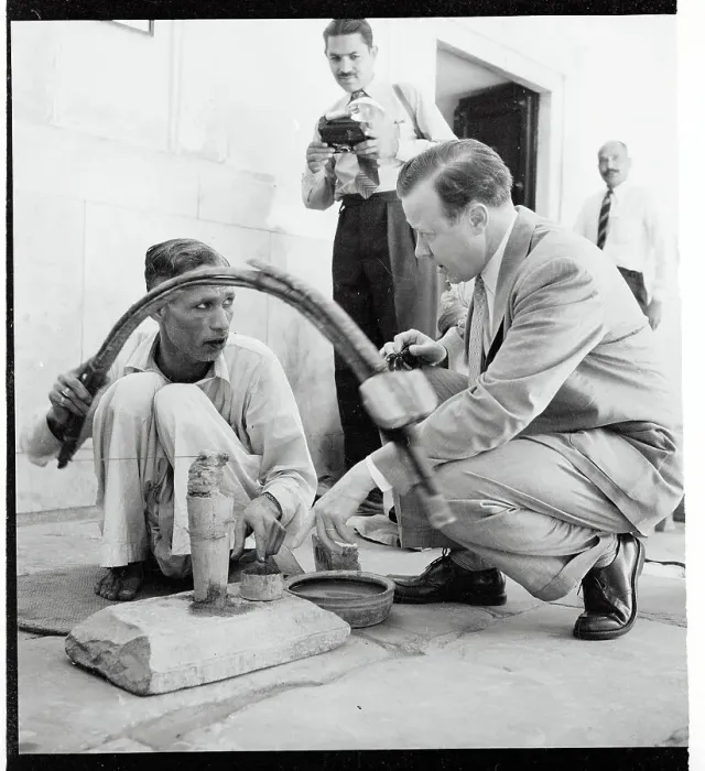 Framed Print : Walter Reuther Speaking With a Workman Framed Print : Walter Reuther Speaking With a Workman