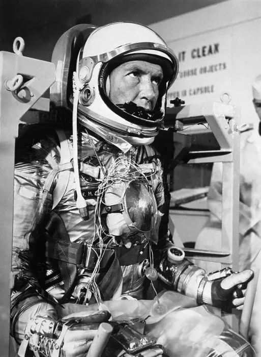 Framed Print : Walter Schirra In Spacesuit 3 / 4 Length Framed Print : Walter Schirra In Spacesuit 3 / 4 Length