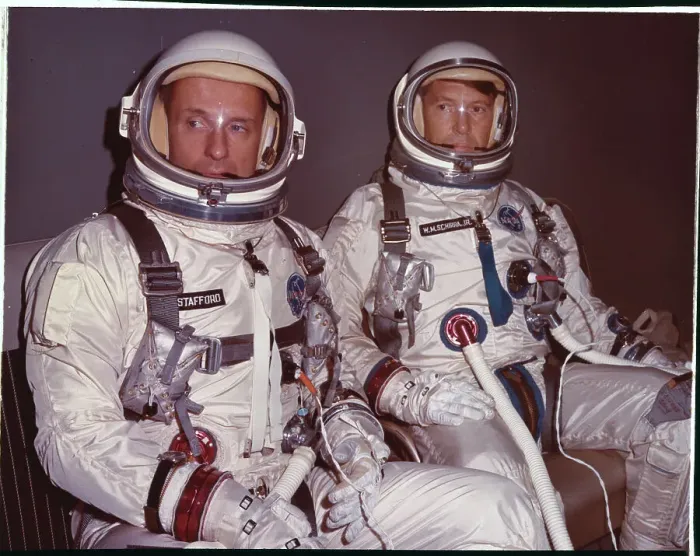 Framed Print : Walter Schirra and Tom Stafford