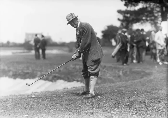 Framed Print : Walter Travis Playing Golf Framed Print : Walter Travis Playing Golf