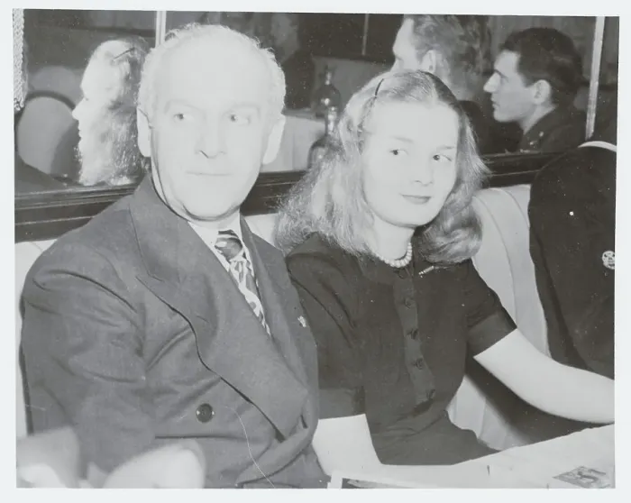 Framed Print : Walter Winchell Posing with Daughter