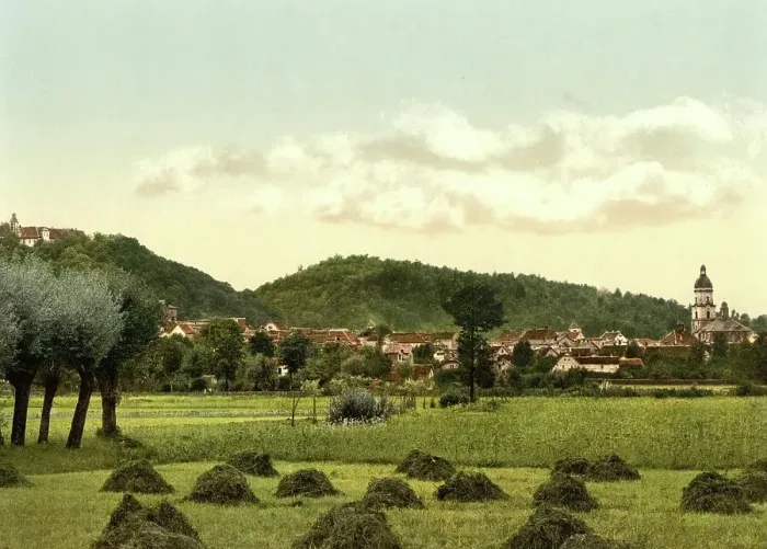 Framed Print : Waltershausen, Thuringia, c. 1890, Germany, Historic, digitally restored reproduction from a 19th century original Framed Print : Waltershausen, Thuringia, c. 1890, Germany, Historic, digitally restored reproduction from a 19th century original
