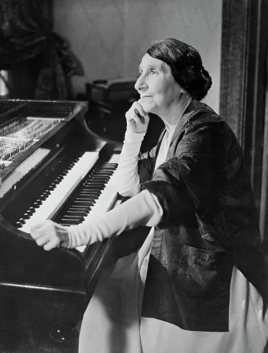 Framed Print : Wanda Landowska Sitting at Harpsichord Framed Print : Wanda Landowska Sitting at Harpsichord
