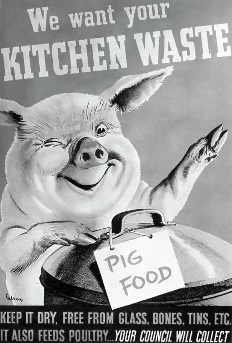 Framed Print : We Want Your Kitchen Waste Poster Framed Print : We Want Your Kitchen Waste Poster
