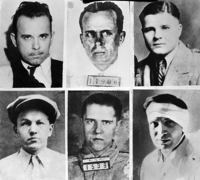 Framed Print : Most Wanted Criminals of 1934 Framed Print : Most Wanted Criminals of 1934