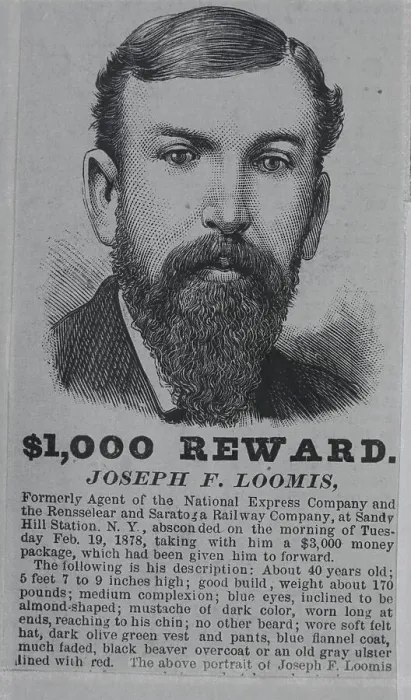 Framed Print : Wanted Poster for Joseph F. Loomis Framed Print : Wanted Poster for Joseph F. Loomis