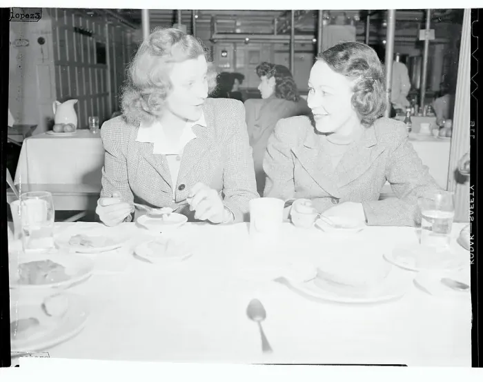 Framed Print : War Brides Having a Meal Together Aboard USS Argentina Framed Print : War Brides Having a Meal Together Aboard USS Argentina