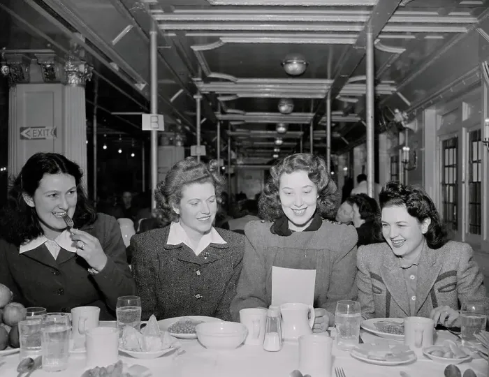 Framed Print : War Brides Having a Meal Together Aboard USS Argentina Framed Print : War Brides Having a Meal Together Aboard USS Argentina