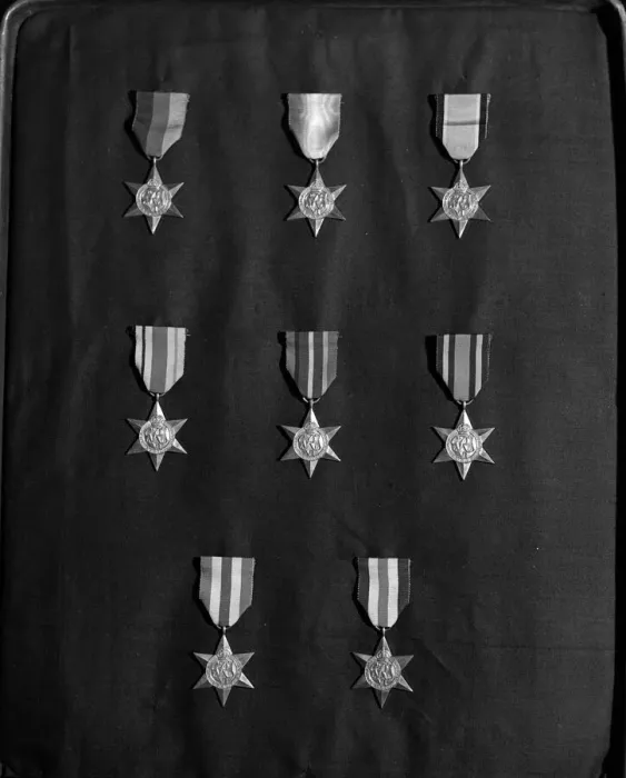 Framed Print : War Medals
