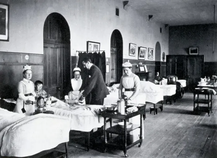 Framed Print : A Ward at The Royal Infirmary Framed Print : A Ward at The Royal Infirmary