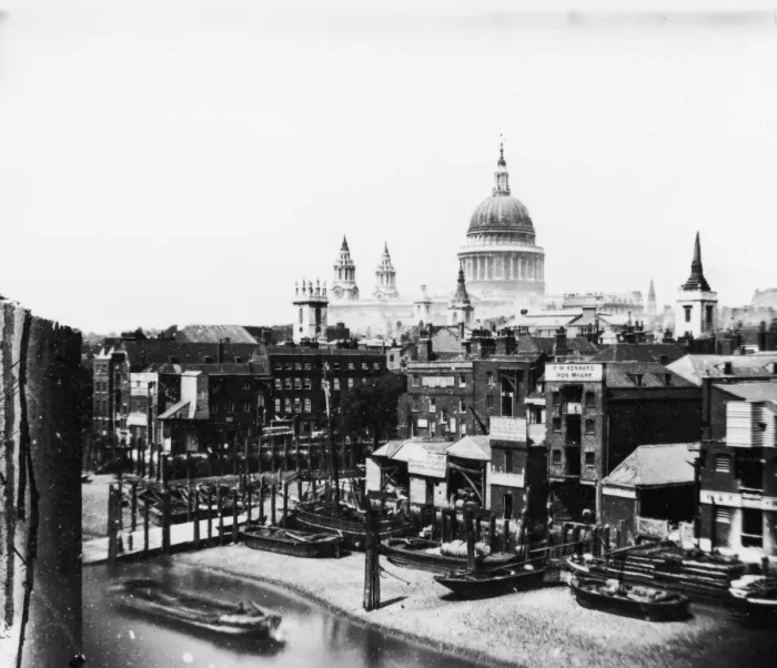 Framed Print : Warehouses And Cathedral Framed Print : Warehouses And Cathedral