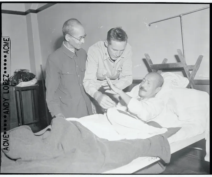 Framed Print : Warlord Tojo in Hospital Bed Framed Print : Warlord Tojo in Hospital Bed