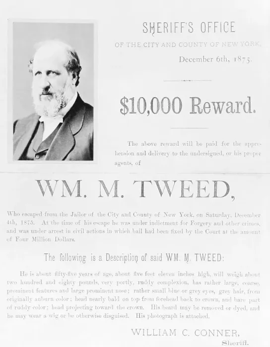 Framed Print : Warrant for William M. Tweed Framed Print : Warrant for William M. Tweed